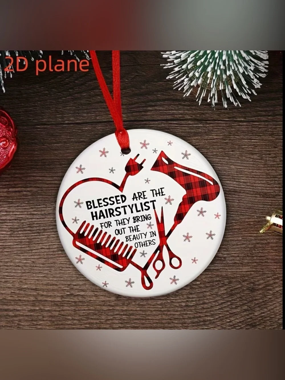 Hairstylist Holiday Ornament